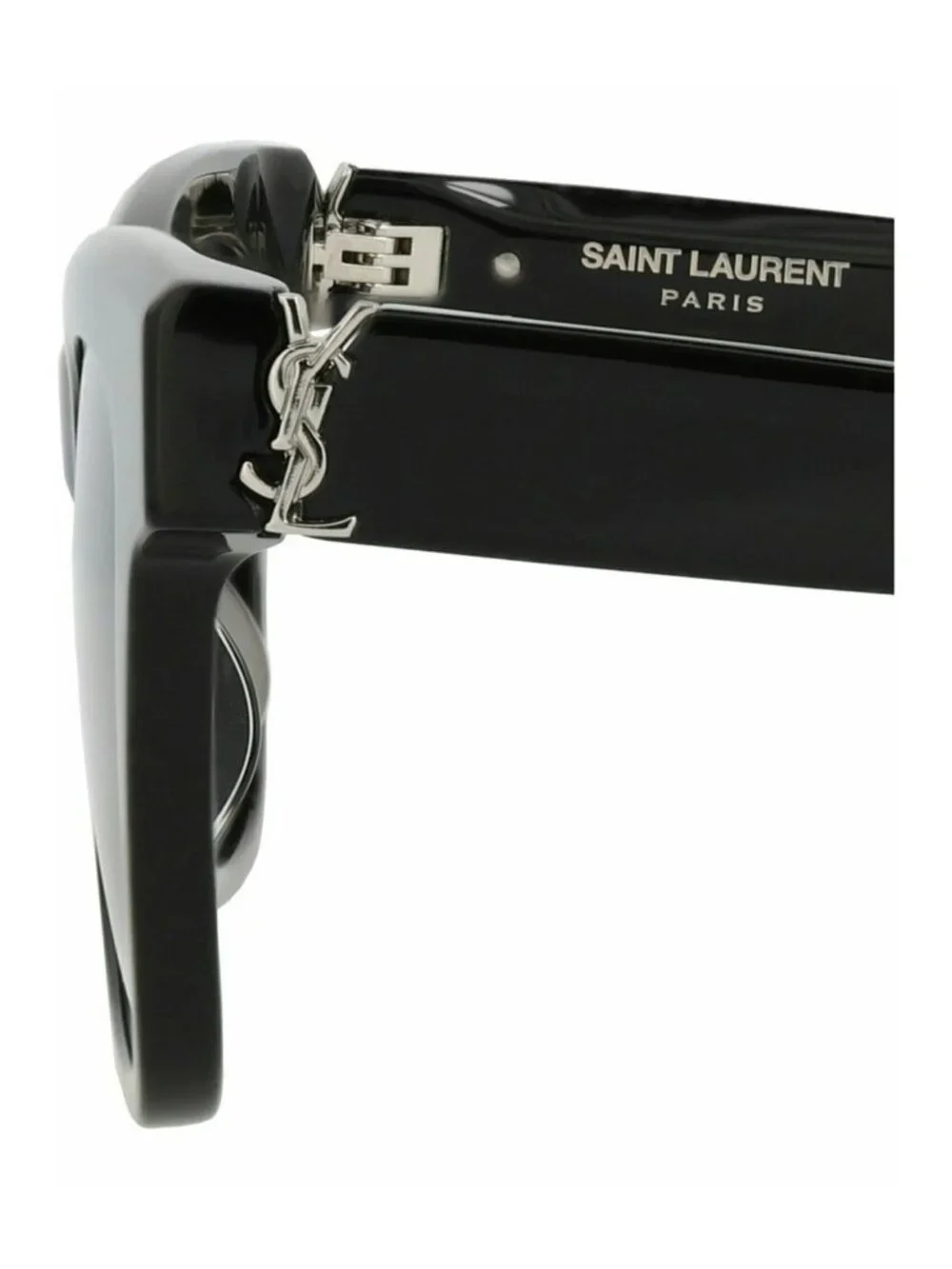 New Saint Laurent Women's Sunglasses Cat Eye Acetate Frame Black Black Black